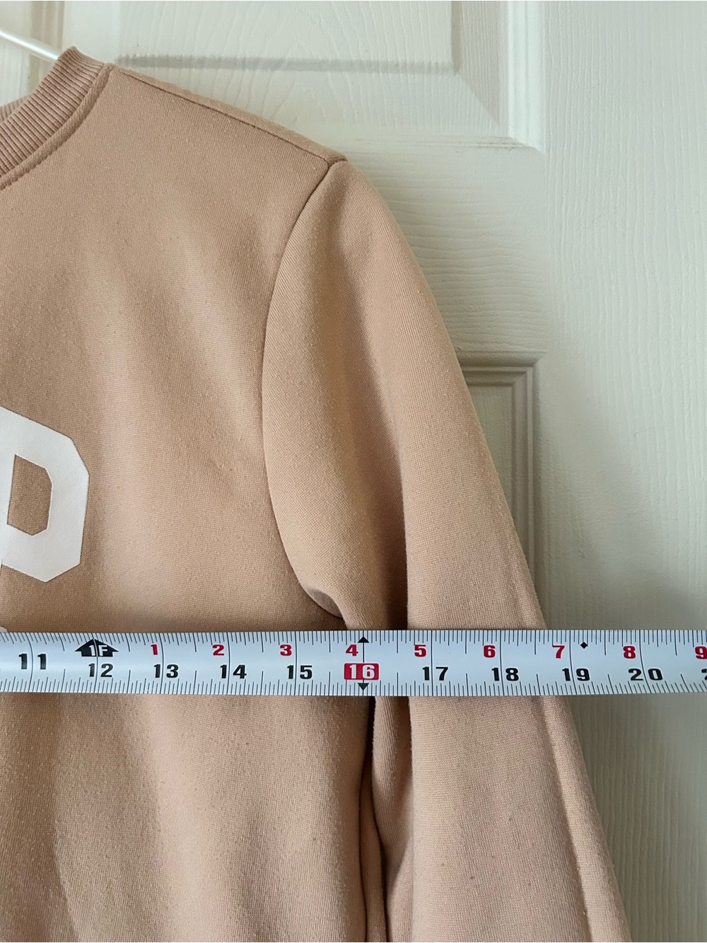 GAP Light Brown Logo Crewneck Sweatshirt – Size Medium - Picture 5 of 7